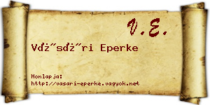 Vásári Eperke névjegykártya